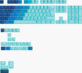 Glorious GPBT Gradient V2 Keycaps, Kunststoff (PBT), Ocean, blau, 131 Tasten, ISO-UK