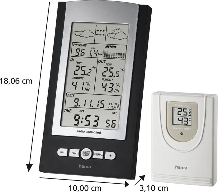 Hama EWS-800 Funkwetterstation, digital