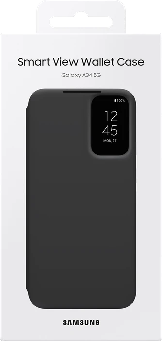 Samsung Smart View Wallet Case für Galaxy A34 5G schwarz