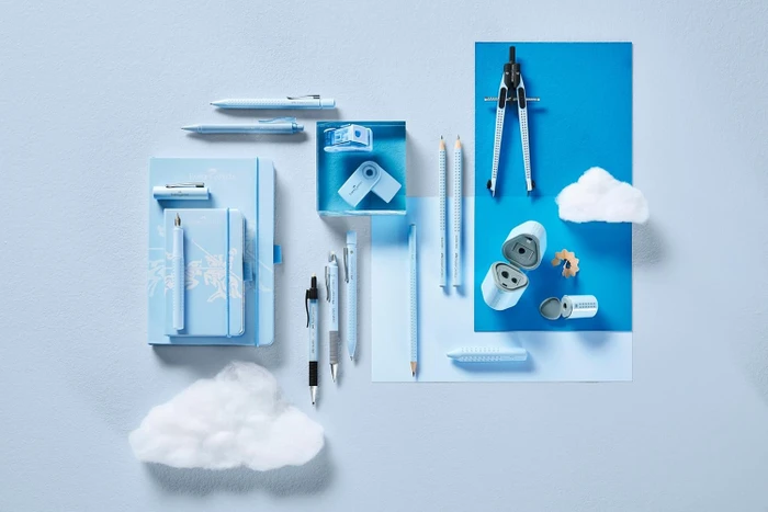 Faber-Castell Grip Schnellverstellzirkel, sky blue, Etui
