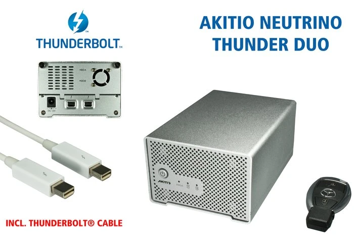 Akitio Neutrino Thunder Duo, Thunderbolt 1 / Mini DisplayPort 1.1a