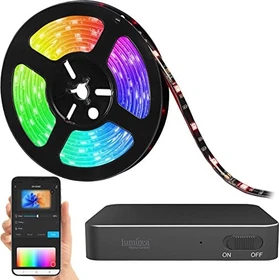 Luminea Home Control TV-Hintergrundbeleuchtung mit HDMI-TV-Sync-Box 55-65"