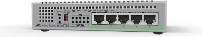 Allied Telesis CentreCOM GS910 Desktop Gigabit Switch, 5x RJ-45