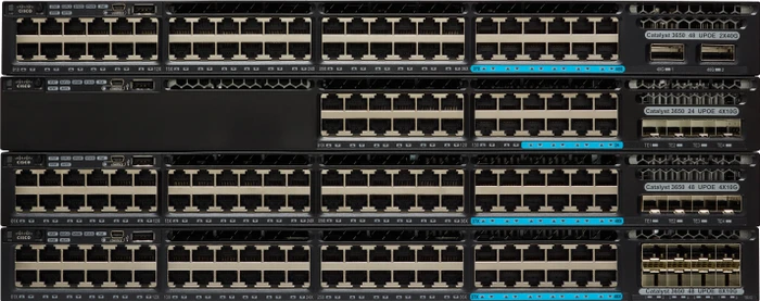 Cisco Catalyst 3650 IP Services Rackmount Gigabit Managed Stacking Switch, 48x RJ-45, 8x SFP+, 660W UPoE