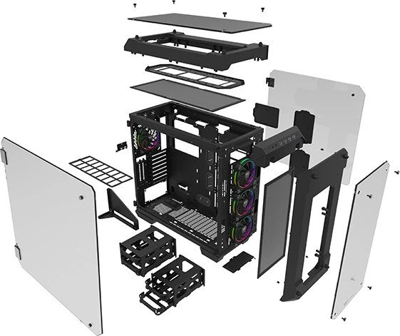 Thermaltake View 71 TG RGB Plus, Glasfenster