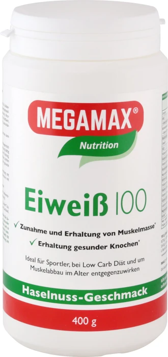 Megamax Eiweiß 100 Haselnuss 400g