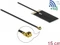 DeLOCK WLAN 802.11 ac/ax/a/h/b/g/n, Klebemontage Antenne, 5GHz/2.4GHz, 2.70-3dBi, MHF, omnidirektional Vorschaubild
