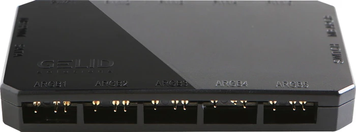 Gelid Solutions Amber 5, Licht- und Lüfterverteiler, 5-fach