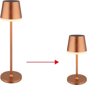 Globo Vannieso Solar LED-Tischleuchte champagner