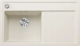 Blanco Zenar 45 S-F InFino Becken links mit Ablauffernbedienung softweiß
