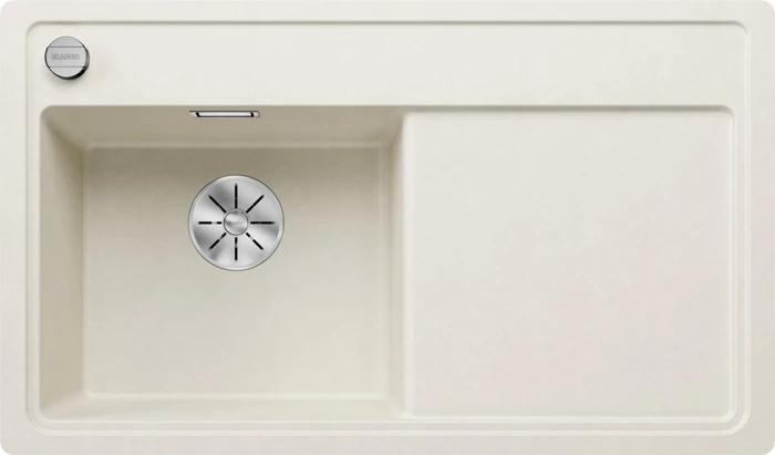 Blanco Zenar 45 S-F InFino Becken links mit Ablauffernbedienung softweiß