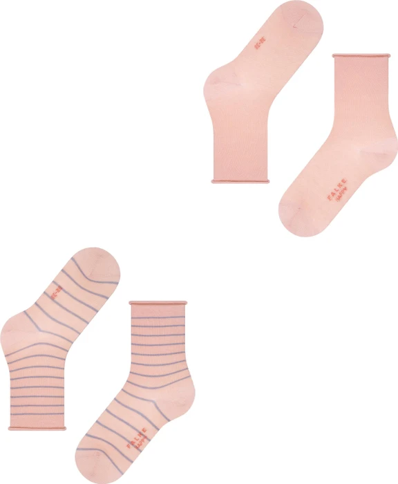 Falke Happy Stripe Socken blossom, 2 Paare (Damen)