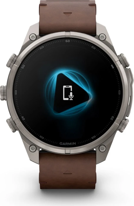 Garmin Fenix 9 Pro inReach 47mm titanium/walnut leather