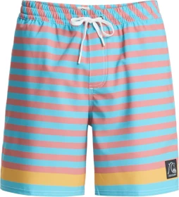 Quiksilver Original Btz Stripe Volley 17" Badeshorts aqua/biarritz stripe (Herren)