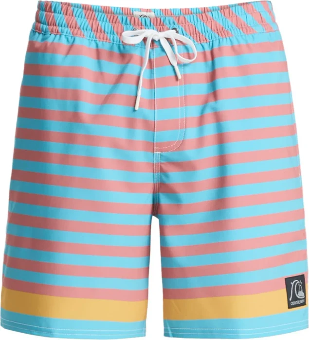 Quiksilver Original Btz Stripe Volley 17" Badeshorts aqua/biarritz stripe (Herren)