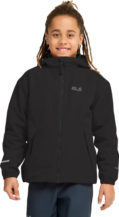 Jack Wolfskin Iceland 3in1 Funktionsjacke schwarz (Junior)