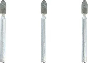 Dremel 83322 Siliziumkarbid-Schleifstein 3.2mm, 3 Stück
