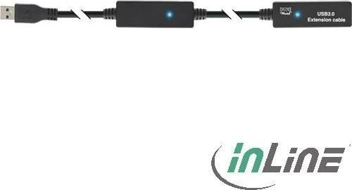 InLine USB 3.0 Aktiv-Verlängerung A/A, 15m
