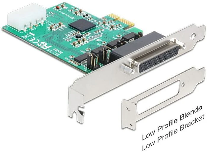 DeLOCK 4x seriell RS-232, PCIe 2.0 x1