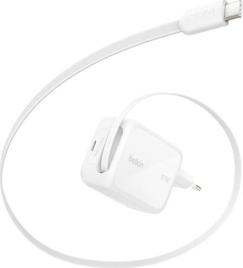 Belkin BoostCharge Pro Ladegerät 2-Port USB-C GaN 67W weiß