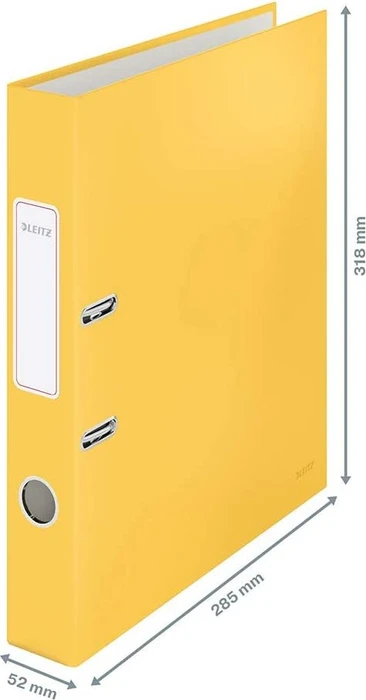 Leitz Qualitäts Ordner 2-Ring 180° Cosy Soft-Touch, 50mm, A4, gelb