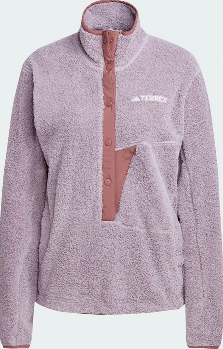 adidas Terrex Xploric High Pile Fleece Pullover preloved fig (Damen)