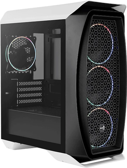 AeroCool Aero One Mini Eclipse, weiß, Glasfenster