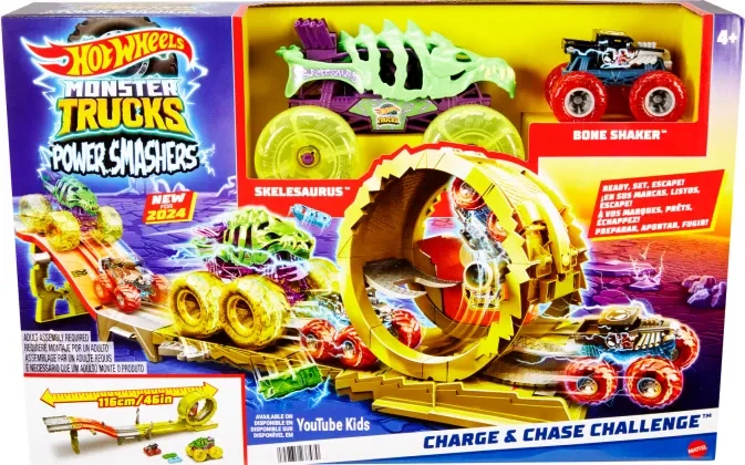 Mattel Hot Wheels Monster Trucks Power Verfolgungsjagd