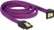 DeLOCK SATA 6Gb/s Kabel Premium violett 0.3m, gerade/unten Vorschaubild