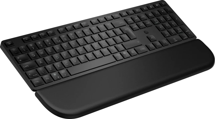 HP 580K Dual-Mode mit Handballenauflage Keyboard, schwarz, USB/Bluetooth, DE