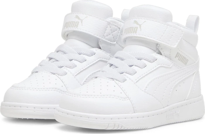 Puma Rebound V6 Mid puma white/cool light gray (Junior)