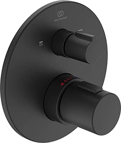 Ideal Standard Ceratherm T100 Badethermostat Unterputz silk black