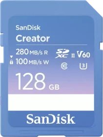SanDisk Creator R280/W100 128GB, UHS-II U3, Class 10