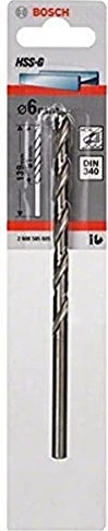 Bosch Professional HSS-G Spiralbohrer, 6x91x139mm, 1 Stück