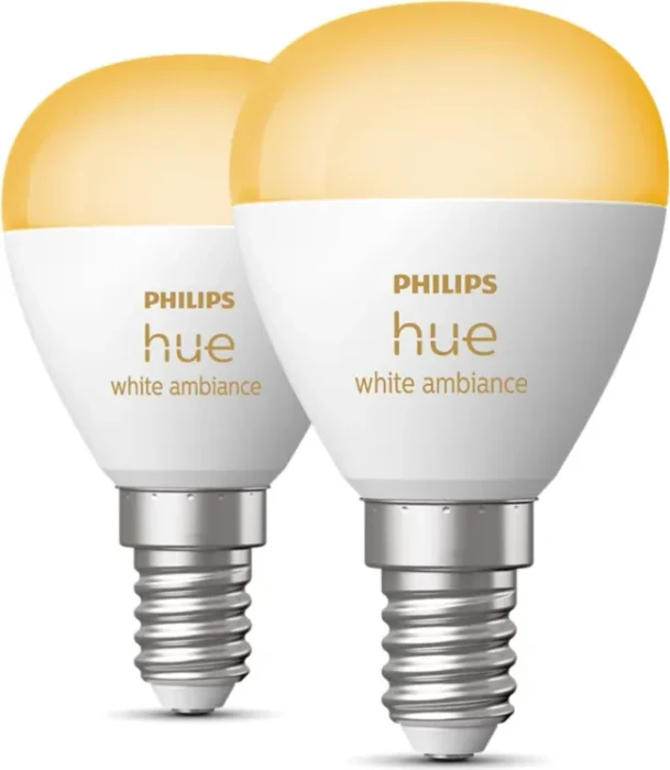 Philips Hue White Ambiance 470 LED-Bulb E14 5.1W, 2 Stück