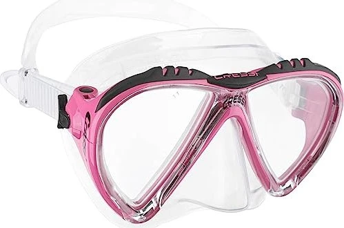 Cressi Lince Tauchermaske transparent/rosa