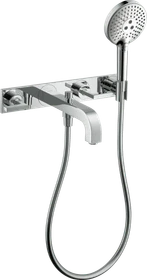 Hansgrohe Axor Citterio 3-Loch Wannenkombination mit Hebelgriffen und Platte chrom