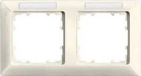 Siemens DELTA line Rahmen 2-Fach, 151x80mm, elektroweiß