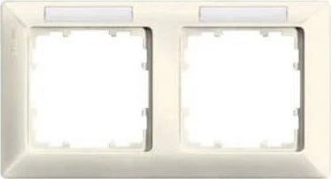 Siemens DELTA line Rahmen 2-Fach, 151x80mm, elektroweiß