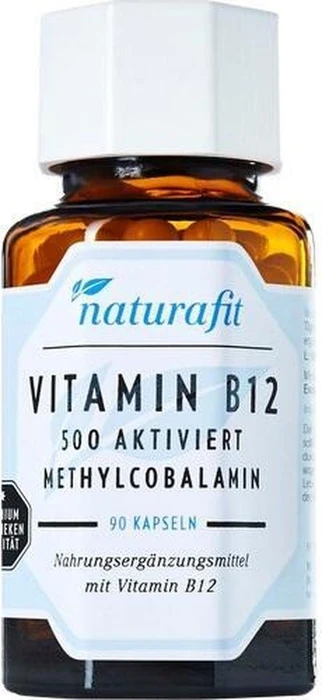 naturafit Vitamin B12 aktiviert 500 Kapseln, 90 Stück