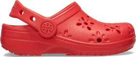 Crocs Classic Floral Cut-Out cherry red (Junior)