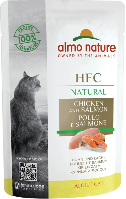almo nature HFC Natural Cats 55, Huhn und Lachs, 1.32kg (24x 55g)