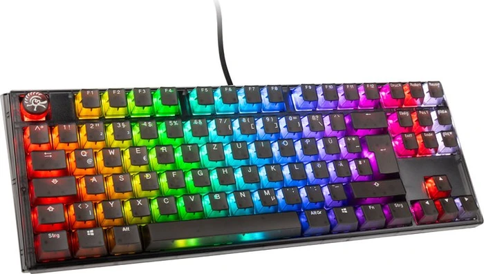Ducky One 3, Aura Black, TKL, LEDs RGB, MX SILENT RGB RED, USB, DE