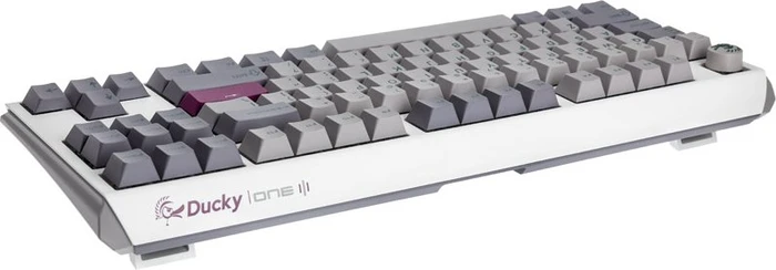 Ducky One 3, Mist Grey, TKL, PBT, LEDs RGB, MX RGB ERGO CLEAR, USB, US