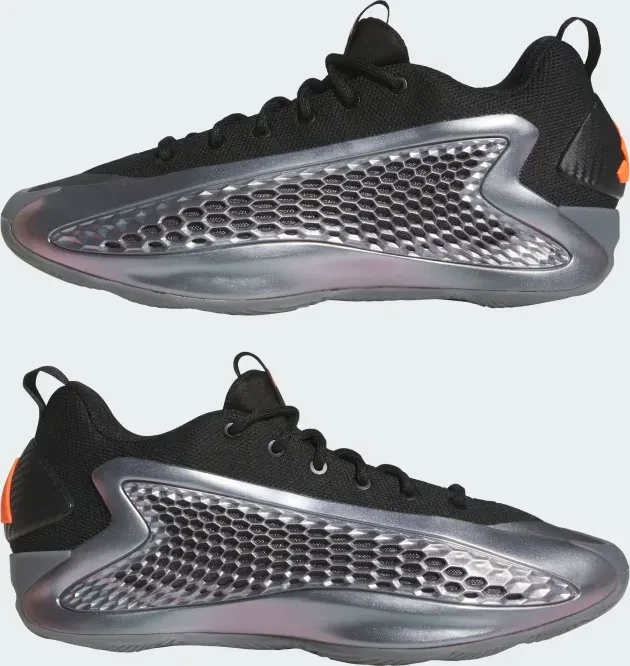 adidas Anthony Edwards 1 Low iron metallic/core black/solar orange