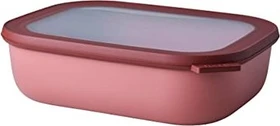 Mepal Multischüssel Cirqula rechteckig Aufbewahrungsbehälter 2l vivid mauve