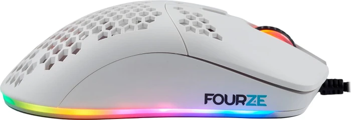 FourZE GM800 Gaming Mouse weiß, USB