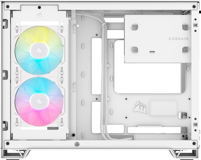 Corsair 2500X RGB, weiß, Glasfenster