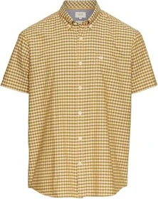 Camel Active Karo Baumwolle Hemd kurzarm orange (Herren)