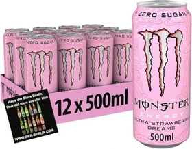Monster Energy Ultra Strawberry Dreams Zero Zucker  12x   500ml